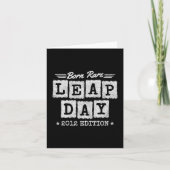 Leap Year 2012 Geboren Selten 2012 Leap Day Geburt Karte (Vorderseite)