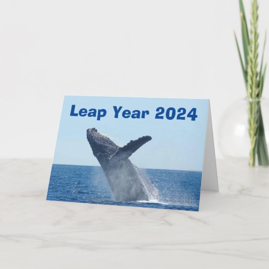 Leap Year 2024 Karte (Vorderseite)