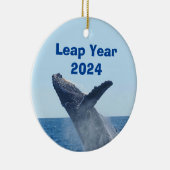 Leap Year 2024 Keramik Ornament (Rechts)