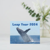 Leap Year 2024 Postkarte (Stehend Vorderseite)