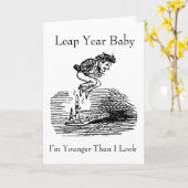 Leap Year Baby Karte (Gelbe Blume)