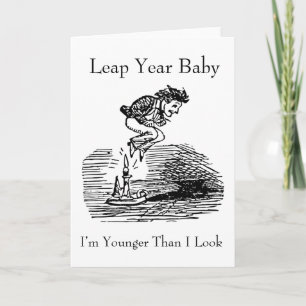 Leap Year Baby Karte