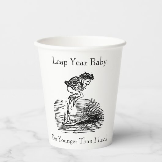 Leap Year Baby Pappbecher (Vorderseite)