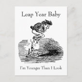 Leap Year Baby Postkarte (Vorderseite)