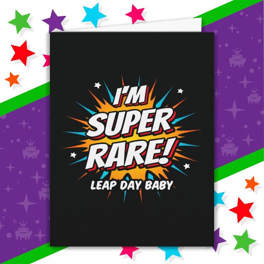 Leap Year Birthday 29. Leap Day Geburtstag Karte