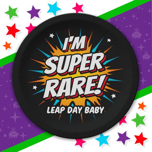 Leap Year Birthday 29. Leap Day Geburtstag Pappteller