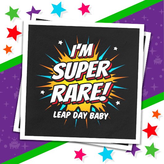 Leap Year Birthday 29. Leap Day Geburtstag Serviette