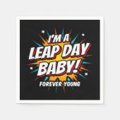 Leap Year Birthday 29. Leap Day Geburtstag Serviette (Vorderseite)