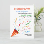 Leap Year Birthday Celebration Einladung (Stehend Vorderseite)