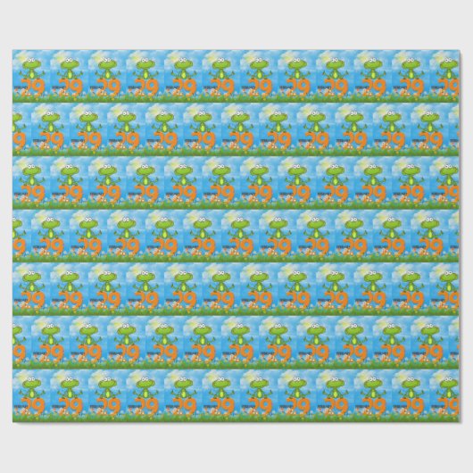 Leap Year Birthday Frosch Geschenkpapier (Flach)