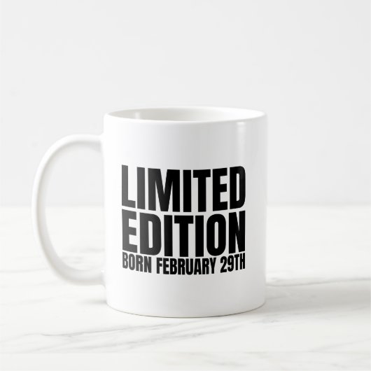 Leap Year Birthday Geboren 29. Februar Leap Day Kaffeetasse (Links)