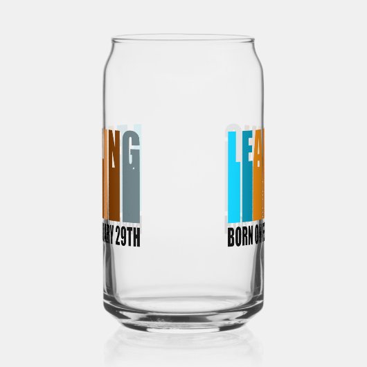 Leap Year Birthday Geboren 29. Februar Leapling Dosenglas (Links)