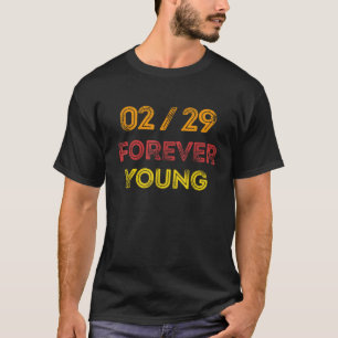 Leap Year Birthday Geschenk Vintag 02 29 Februar L T-Shirt