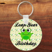 Leap Year Birthday, Niedlich Frosch Schlüsselanhänger (Vorderseite)