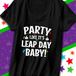Leap Year Birthday Party Leap Day Baby 29. Februar T-Shirt