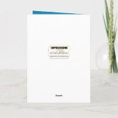 Leap Year Birthday, Teich, Lutus Blume/Frosch Karte (Rückseite)