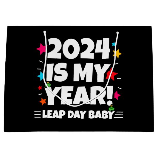 Leap Year Day 2024 ist mein Jahr 29. Februar Gebur Große Geschenktüte (Vorderseite)