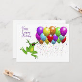 Leap Year Happy Birthday Card Karte (Vorderseite/Rückseite Beispiel)