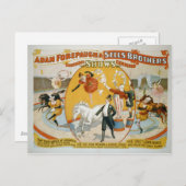 Leap Year Ladies / Clown Women Circus Poster Postkarte (Vorne/Hinten)