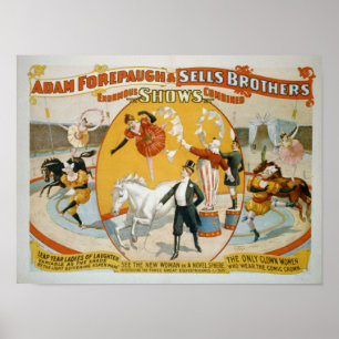 Leap Year Ladys / Clown Women Circus Poster