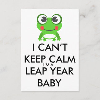 Leap Year / Leap Day Baby Einladung zum Geburtstag