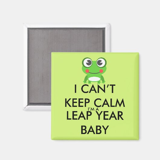 Leap Year / Leap Day Baby Magnet (Vorderseite/Rückseite)