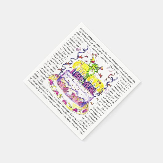 Leap Year Napkins Cake Serviette (Ecke)