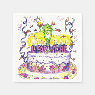 Leap Year Napkins Serviette