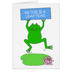 Leap Year Propoal Cartoon Frog