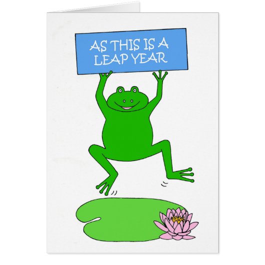 Leap Year Propoal Cartoon Frog (Vorne)