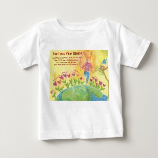 Leap Year Rhyme Ruffle T-Shirt (Vorderseite)