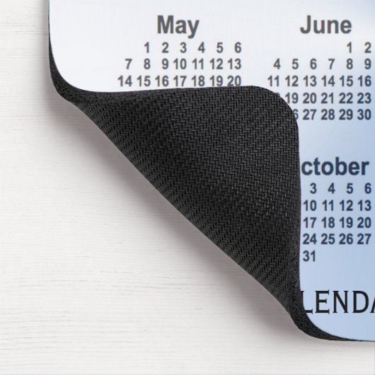 Leap Year White Calendar von Janz Mouse Pad Mousepad (Ecke)