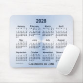 Leap Year White Calendar von Janz Mouse Pad Mousepad (Mit Mouse)