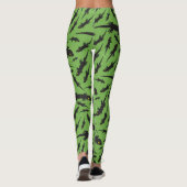 Leapard Reptile Bright Green Gecko Leggings (Rückseite)