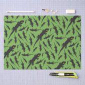 Leapard Reptile Bright Green Gecko Seidenpapier (Handwerk)