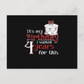 Leaper Leap Year 2020 Leapling Birthday Bday Waite Postkarte (Vorderseite)