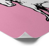 Leapfrog mit einem einzigartigen Plakatzeichen Poster (Ecke)