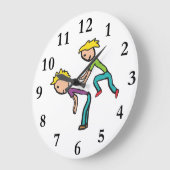 Leapfrosch Große Wanduhr (Winkel)