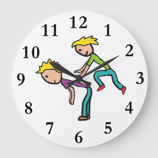 Leapfrosch Große Wanduhr (Vorderseite)