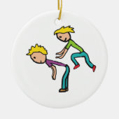 Leapfrosch Keramik Ornament (Vorne)