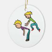 Leapfrosch Keramik Ornament (Links)