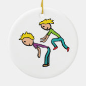 Leapfrosch Keramik Ornament (Hinten)