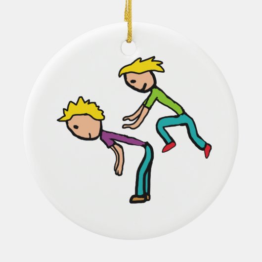 Leapfrosch Keramik Ornament (Hinten)