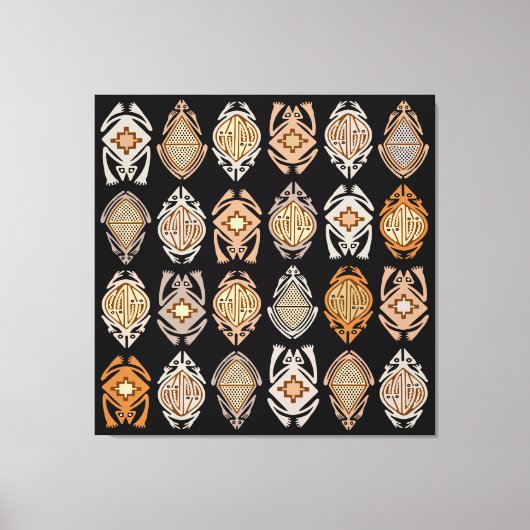 Leapin-Frösche Leinwanddruck (Vorderseite)