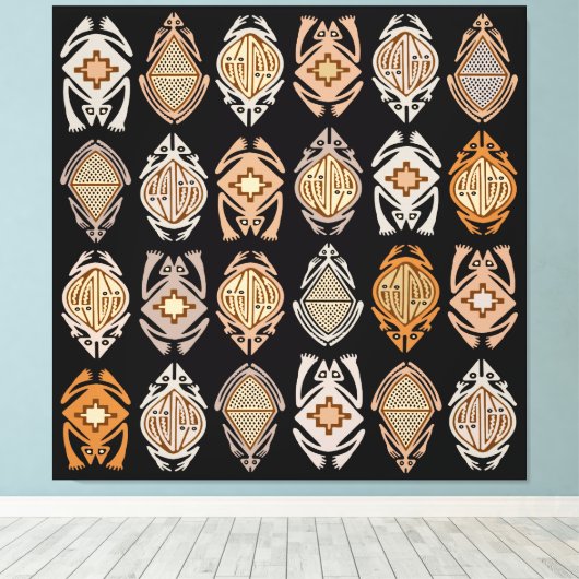 Leapin-Frösche Leinwanddruck (Insitu (Holzboden))