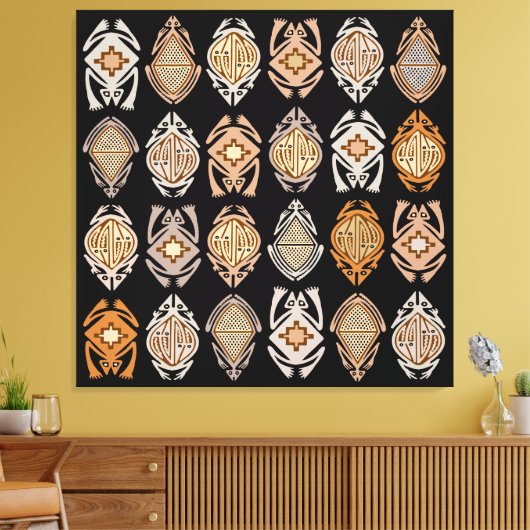 Leapin-Frösche Leinwanddruck (Insitu (Wohnzimmer))