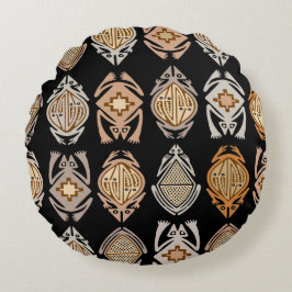 Leapin-Frösche Rundes Kissen