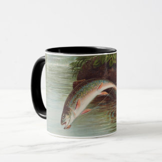 Leaping Brook Trout von Samuel Kilbourne (1874)  Tasse