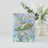 Leaping Carp Mermaid und Fisch Postkarte (Stehend Vorderseite)