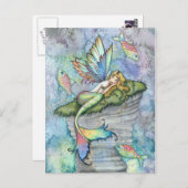 Leaping Carp Mermaid und Fisch Postkarte (Vorne/Hinten)